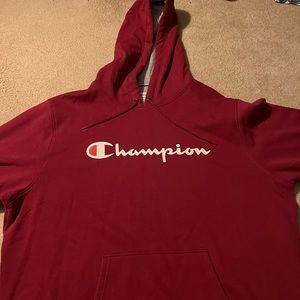 Maroon 2xl Champion sweatshirt with hood. Worn once.